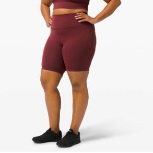 lululemon Wunder Train HR Short 8" Red Size 6 NWT